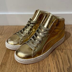 Puma X UNDFTD 24K Gold Mid - Size US 9 - Unworn With Scratches
